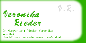 veronika rieder business card